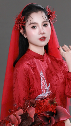 Makeup Cô Dâu Áo Dài Đỏ – Tỏa Sắc Với Sắc Đỏ Truyền Thống
