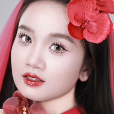 Layout makeup cô dâu áo dài đỏ